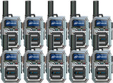 OMIZN M9 Global Walkie Talkie, 4G LTE Unlimited Range Two Way Radio with Flashligth for Outdoor, Business, Family 10pcs with Sim Card