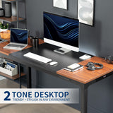 Premium Electric 71 x 30 inch Height Adjustable Memory Stand Up Desk, Black 4-Leg Quad Motor Frame