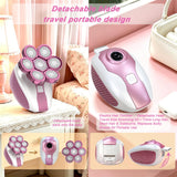 Electric Razors for Women, 7D Shavers for Women with LED Display, Rechargeable Waterproof Electric Shaver, 5-in-1 Multi-Function Body Hair Shaver Grooming Kit for Legs/Face/Armpits/Bikini(Pink)