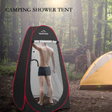 Your Choice Pop Up Privacy Tent, 3.9x3.9x6.2FT Portable Shower Tent for Camping, Waterproof Outdoor Changing Room with Carry Bag for Beach Hiking RV Fishing - Black