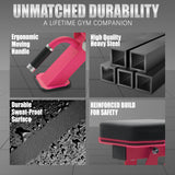 RitFit Adjustable/Foldable Utility Weight Bench for Home Gym, Weightlifting and Strength Training - Bonus Workout Poster with 35 Total Body Exercises, PINK