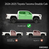 oEdRo Running Boards Compatible with 2024-2026 Tacoma Double/Crew Cab