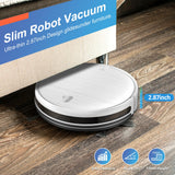 Robot Vacuum and Mop Combo, 2 in 1 Robotic Vacuum Cleaner with Schedule, App/Alexa/Voice Control, Slim 2.87", Self-Charging, Strong Suction & Long Runtime, Ideal for Hard Floor, Pet Hair, Carpet