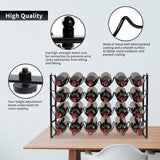 4 Tier Wine Rack, 3-in-1 24 Bottles Wine Storage | Wine Bottle Rack Stackable TONLEA