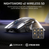 Corsair NIGHTSWORD v2 Wireless SD Gaming Mouse – Black