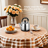 Whistling Stovetop Tea Kettle,Food Grade 316 Stainless Steel,Hot Water Fast to Boil,Stovetop Kettle with Ergonomic Handle,4.2 Quart Capacity