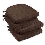 downluxe Indoor Chair Cushions for Dining Chairs, Soft and Comfortable Textured Foam Kitchen Chair Pads