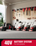 PowerSmart 21" Self-Propelled Cordless Lawn Mower, Brushless Motor, 2 x 40V 4.0Ah Battery & Charger (MB2420SA)
