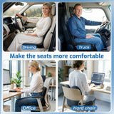 XZdream Ergonomic Seat Cushion,Office Chair Cushion with Lumbar Support Pillow,Memory Foam Car Seat Cushions,Designed for Sciatica