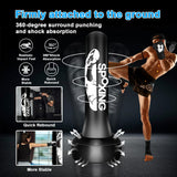 Vobab Standing Punching Bag for Adult Teens 70", Heavy Punching Bag with Boxing Gloves and Electric Air Pump for Beginners Training MMA Muay Thai Fitness Kickboxing Home Gym Vobab