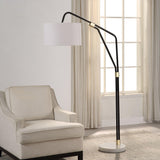 Renwil Wroxton 71" Length Floor Lamp, Matte Black