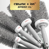 Olivia Garden Ceramic + Ion Speed XL - Extra-Long Round Thermal Hair Brush - Not Electrical - Professional Blowout Brush for Normal to Thick Hair - 1 3/4"- Diameter Barrel - CIXL-45