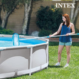 Intex 15'x48 Round Inflatable Outdoor Above Ground Swimming Pool Set with Ladder, Filter Pump, and Deluxe Maintenance Pool Cleaning Kit for Backyards