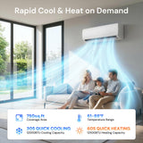 MEPTY 12000BTU Mini Split AC/Heating System