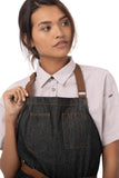 Chef Works Unisex Memphis Bib Apron, Black, One Size