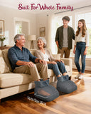 THERAZZAGGE Shiatsu Foot Massager with Heat, Heated Foot Massager for Neuropathy, Foot Warmer, 2 Heat Levels, Remote Control