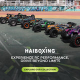 HAIBOXING 1:18 RC Car 18872 New Model RC Truck 4X4 Off-Road, 2.4GHz Remote Control Truck 36km/h Speed Splash Waterproof Electronics, Dual Li-Po Batteries Pre-installed and Spare in Box 35 Mins Runtime