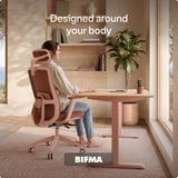 Desktronic Ergonomic Office Chair — Adjustable Desk Chair with Lumbar Support, Headrest, Armrests, Breathable Mesh Back, Height Adjustment, Comfortable Home Office Chair for Long Hours