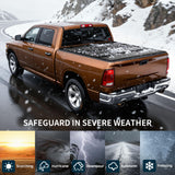 OEDRO Low-Profile Hard Tri-Fold Tonneau Cover for 2009-2024 Ram 1500 5.7ft