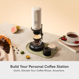 OutIn Claro Portable Coffee Scale, Espresso Scale 2kg/0.1g Accurate Measurement, Pour Over Coffee Scale Multiple Modes, Timer Function, Rechargeable