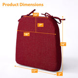 Ruqmuis Chair Cushions for Dining Chairs, 2" Thick Seat Cushions for Kitchen Chairs