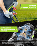 BUCOTOD 18-Inch 13.5 Amp Tiller/Cultivator with 6 Steel Tines, 3-Adjustable Wheels, Foldable Handle, 8'' Tilling Depth Electric Corded Tillers