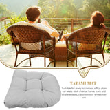 2pcs Portable Chair Cushion Polyester Ergonomic Pad with Fixing Strips