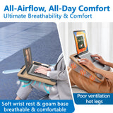 VUMBRX Lap Desk with Cushion, Fits Up to 17in Laptop Tray Wrist Rest Mouse