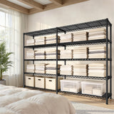REIBII 73''W Shelf 1650 LBS Storage Shelves 5-Tier Metal Shelving Wire Shelving Unit, Adjustable Heavy Duty Metal Shelves Wire Shelf for Pantry Kitchen Industrial Commercial,17.7" D x 73" W x 71" H