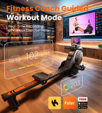 YOSUDA Magnetic Rowing Machine 350 LB Weight Capacity - Rower Machine for Home Use with LCD Monitor, Tablet Holder and Comfortable Seat Cushion