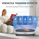 EILISON FitMaxx 3D XL Vibration Plate Exercise Machine - Whole Body Workout Vibration Platform w/Loop Bands - Lymphatic Drainage Machine for Weight Loss, Shaping, Recovery (Fitmaxx Silver)