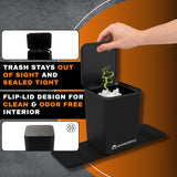 Car Trash Can with Stability Wings – Leakproof Portable Garbage Bin for Fabric & Rubber Mats