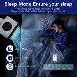 10000 BTU Portable AC with White Body and Black Top Cover, Cooling, Dehumidifying & Fan Functions, Quiet Operation for Rooms Up to 450 Sq Ft, 24-Hour Timer & Easy Setup
