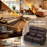 Power Reclining Loveseat with Massage & Heat