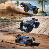 Nikuku Fast Remote Control Car, 38 KPH High Speed Off Road RC Cars with 2.4 GHz, 1:20 Scale 4WD Electric All Terrain RC Monster Truck Toys, Christmas Birthday Gifts for Adults & Boys