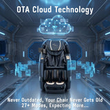 Alfine 4D Plus Full Body Massage Chair-Made in U.S.A. with U.S. & Imported Material, Yoga Stretch, OTA Cloud Upgrade, 27Modes, AI Voice Control, Auto Footrest, 166°Zero Gravity, WGS Available