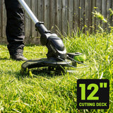 STEELITE 3-in-1 Cordless Lawn Care Kit, Electric Lawn Mower, Trimmer/Edger & Leaf Blower, 21V Brushless, 2 x 4.0Ah Batteries & Dual Chargers for Small Yards