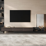 NessCarsti Mid-Century Modern Expandable TV Stand，79" to 130" Adjustable