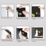 Neil Enterprises 8x10 Black Vertical Self-Stick Photo Albums - Pack of 12