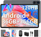 2026 Android 16 Tablet 12 inch - 36GB+256GB+2TB Expand, Gemini AI (Silver)