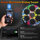 Music Boxing Machine with Boxing Gloves - Wall Mounted Punching Machine for Adults & Kids, 9-Speed Punch Game, Wall Boxing Punching Pad, Upgrade Gifts for Boys Age 6+ (Hip-Hop)