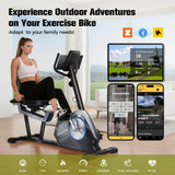 Recumbent Exercise Bike for Adult and Seniors,LUXECYCLES Stationary Bike,400 lbs Capacity,16-level Magnetic Resistance and Comfortable Adjust Seat