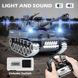 Supdex RC Tank, 1:18 Alloy Metal German Tiger I Remote Control Army Model Toys, 2.4Ghz RC Vehicle with Smoke, Sound and Lights, Military Tank for Adults and Kids