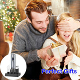 Yomety Electric Wine Opener With Base, Rechargeable Bottle Opener With 2-in-1 Aerator & Pourer, Foil Cutter, 2 Stoppers - Accessories Gifts for Wine Lovers