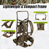 TIDEWE Hunting Backpack 5500cu with Frame and Rain Cover for Bow/Rifle/Pistol (Next Camo G2) TIDEWE