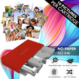 Wireless Instant Photo Printer - Portable Mobile Borderless Pictures, Printing from Your Smartphone SereneLife