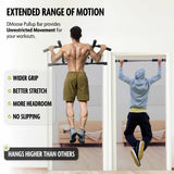 DMoose Pull Up Bar for Doorway - Upto 250 Lbs Capacity, Chin Up Bar with No Screwing & No Slipping Hanging Bar with Padded Handles for Strength Training, Door Frame Pullup Bar with Installation Guide (Black) DMoose Fitness