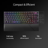 ASUS ROG Strix Scope II 96 Wireless Gaming Keyboard & ROG Spatha X Wireless Gaming Mouse (Magnetic Charging Stand