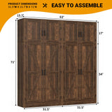 Unikito 71” Kitchen Pantry Storage Cabinet with Adjustable Shelves, 2 Pack