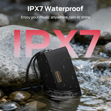 Monster Cubis Bluetooth Speaker, 15W Stereo Sound Portable Speaker, Bluetooth 6.0, 15H Battery Life, TWS Pairing, AUX/TF Card Slot, IPX7 Waterproof Wireless Speaker for Shower, Outdoor, Travel